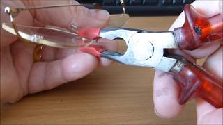 How Make A Better Repair To Rimless Glasses [upl. by Anatollo]