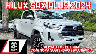 AVALIAÇÃO TOYOTA HILUX SRX PLUS 2024 TURBO DIESEL 4X4  PICAPE MÉDIA TOYOTA VERSÃO TOPO DE LINHA [upl. by Ellenyl]