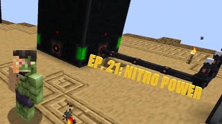 Minecraft Sky Bees 2  Episode 21  NITRO POWER Modded Questing Skyblock [upl. by Mcnutt23]