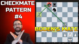 Typical Checkmate Patterns 4 Bodens Mate Beginner Chess Lesson [upl. by Fosdick]