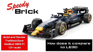 Its not LEGO but still fun Build and Review of TheBlockZoneRASTAR Red Bull RB19 F1 set [upl. by Idna]