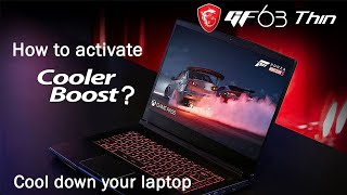 HOW TO ACTIVATE COOLER BOOST ON MSI GAMING LAPTOP  MSI GF63 THIN [upl. by Etnuahc]