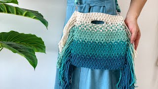 Bolsa Mar de Macrame por Fer Campelo [upl. by Goldina338]