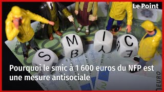 Pourquoi le smic à 1 600 euros du NFP est une mesure antisociale [upl. by Arbe204]