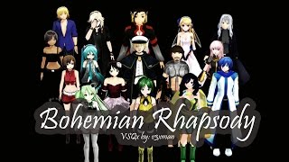 【All English Vocaloids】Bohemian Rhapsody【VOCALOIDカバー曲】 VSQx [upl. by Nnaes]