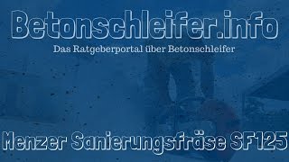 Menzer Sanierungsfräse SF125  Tipps und Preisvergleich [upl. by Bathsheb]