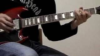 Extreme  He Man Woman Hater Intro Guitar Solo Cover [upl. by Piderit]