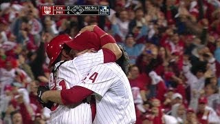 Halladay finishes off a nohitter in Game 1 of the 2010 NLDS [upl. by Marya938]