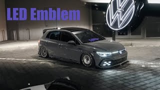 VW Mk8 GTI Led Emblem Install TutorialReview [upl. by Artenek897]