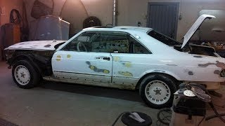 1986 Mercedes Benz 560SEC Triple White AMG Lorinser ABC No 1 Exclusive Restoration Project [upl. by Ennazor]