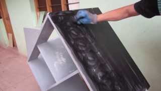 PINTANDO Mueble Color Negro En Aglomerado Facil Paso A Paso  Luis Lovon [upl. by Oicnerual]