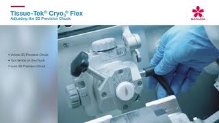 Tissue Tek Cryo3 Flex Adjusting the 3D Precision Chuck [upl. by Wanda]