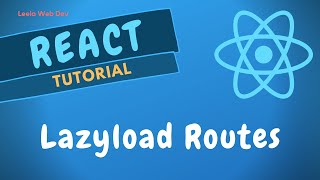 94Lazyload the Routes using Suspense and React Lazy method in React Redux App  ReactJS [upl. by Hak]