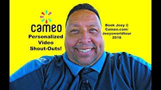 Joeys World Tour Video ShoutOuts at Cameo [upl. by Enyawed]