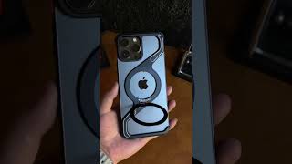 Minimalist Titanium Phone Case for iPhone 15 ProMax  Magnetic Kickstand amp Shockproof Design shorts [upl. by Neih]