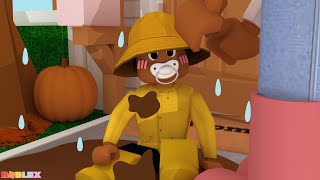 RAINY DAY with a BABY FALL ROUTINE Roblox Bloxburg Roleplay roleplay [upl. by Gerstein]