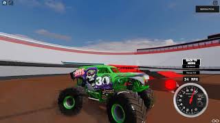 Grave digger 30th anniversary green freestyle [upl. by Atinyl301]