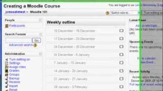 Creating a Moodle Course [upl. by Wilhelm]