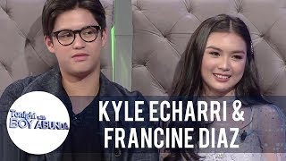 Kyle Echarri admits that he informs Francine Diaz when he is going out with his friends  TWBA [upl. by Forester190]