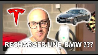 Recharger une BMW 330e avec une borne TESLA [upl. by Gawlas]