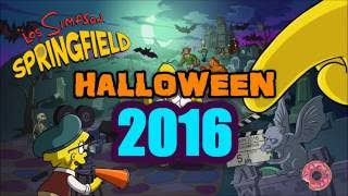 Los Simpson SpringfieldTapped OutEvento De Halloween 2016 [upl. by Aimil94]