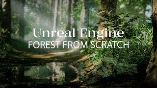 How to create forest in Unreal Engine 5  Lighting landscape foliage  Exterior in Unreal Engine [upl. by Daraj682]