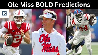 Ole Miss Football BOLD Predictions  Ole Miss Football 2024 [upl. by Frohman]