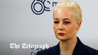 Alexei Navalny Wife Yulia emotional in address to Munich Security conference [upl. by Shotton]