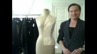 5 How to drape a basic ladies jacket the sleeve  by bespoke tailor Sten Martin [upl. by Aspia912]