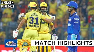 MI vs CSK 12th Match IPL 2023 Highlights  IPL Highlights 2023  CSK v MI ipl 2023 highlights [upl. by Hortensia]