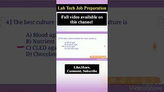 Lab Technician amp Lab Assistant Job MCQ  ●4●MLT BMLTDMLT labtechnicianquestionandanswers [upl. by Almat]