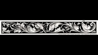 Blackleaf ornamental engraving designed on iPad Pro [upl. by Aisek]