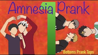 Amnesia Prank Ft Haikyuu Ships Pt 14 [upl. by Merill560]