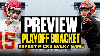 2023 NFL Playoff Bracket Expert picks EVERY GAME amp Super Bowl  CBS Sports HQ [upl. by Elayor]