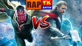 Rap do Thor Vs Visão  Feat  Canal Raplay  TK RAPS [upl. by Rosario714]