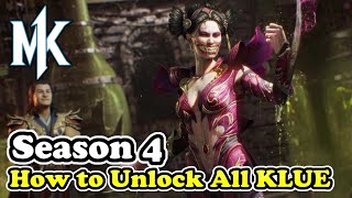 How to Unlock All KLUE in Season 4 of Mortal Kombat 1 Invasions Season of the Huntress [upl. by Josi]