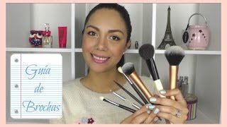 BROCHAS Y PINCELES BÃSICOS DE MAQUILLAJE  GUÃA PARA PRINCIPIANTES  MARIEBELLE [upl. by Anot]