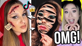 gruseligsten LAST MINUTE diy HALLOWEEN MAKEUP und KOSTÜM die DU mit BFF nachmachen kannst [upl. by Brader]