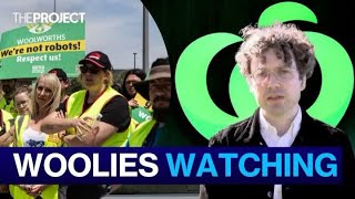 Woolworths Workers Are Striking Over Tracking Technology [upl. by Eillen421]