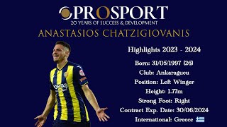 Anastasios Chatzigiovanis  Highlights 20232024  Prosport [upl. by Kcirdneked]