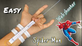 SpiderMan web shooter how to make  how to make Spider Man web shooter with paper  paper craft [upl. by Nonnarb]