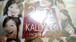 JKT48 Calendar Senbatsu 2014 Unboxing and Preview [upl. by Enois639]