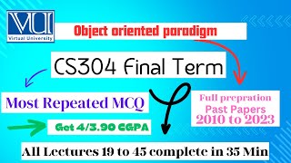 Cs304 Final term preparationCs304 Past papers final termvustudents exam vuuniversity viral [upl. by Aihsila637]