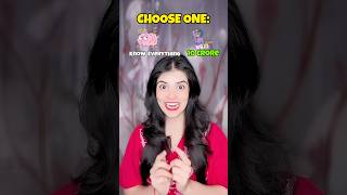 You Have To Choose Between 10 Crore Rupees Or Know Everything🤫 shorts youtubeshorts funny [upl. by Yahsan]