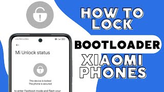 Install ROM Stock and Locking Bootloader on Any Xiaomi  Xiaomi 13 Ultra HyperOS Update [upl. by Casta]