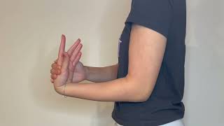 Wrist Extensor Stretch Supinated Palm Push Bent Arm [upl. by Hanni657]