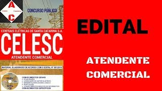 Apostila Concurso CELESC 2018  Atendente Comercial [upl. by Converse]