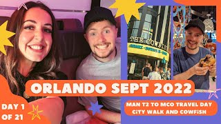 TRAVEL DAY MAN TO MCO VLOG  VIRGIN ATLANTIC  UNIVERSAL ENDLESS SUMMER SURFSIDE INN ROOM TOUR [upl. by Lleira]