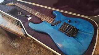 1988 USA JACKSON CUSTOM SHOP LIMITED EDITION 88 DINKY REVERSE HEADSTOCK GUITAR UP CLOSE VIDEO REVIEW [upl. by Wenz]