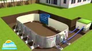 Civetta piscine interrate con bordo installatore rivenditore piscine Busatta [upl. by Manella]